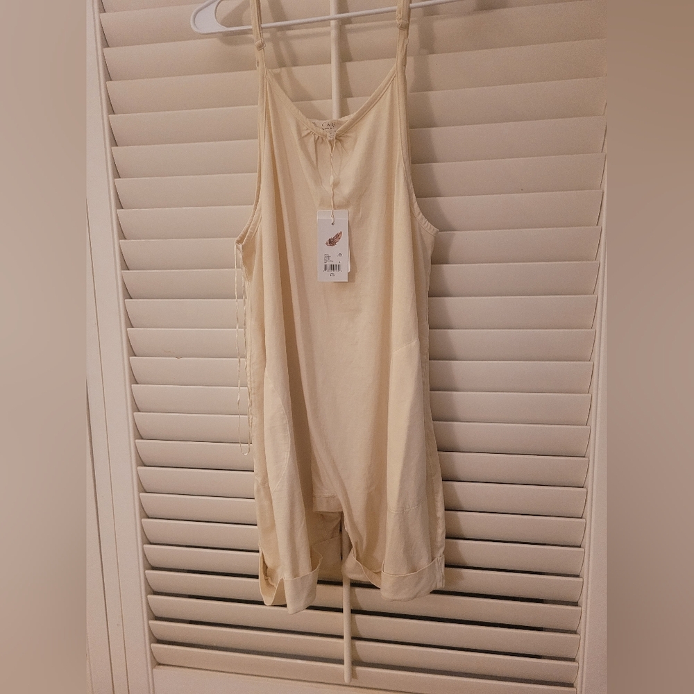 Women's C&V Short Romper-Mediun